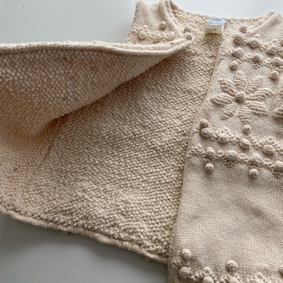 MaxMara Off White Bobble Knit Pattern Sweater Vest - Picture 5 of 7